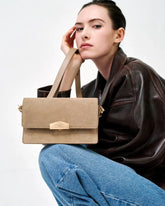 Anjou Daim - Mastic shoulder bag PM